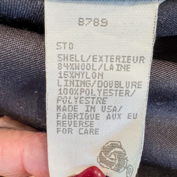 Vintage Woolrich Aztec Southwestern Two Toned Blue Button Up Coat, Women's XL - Picture 9 of 12